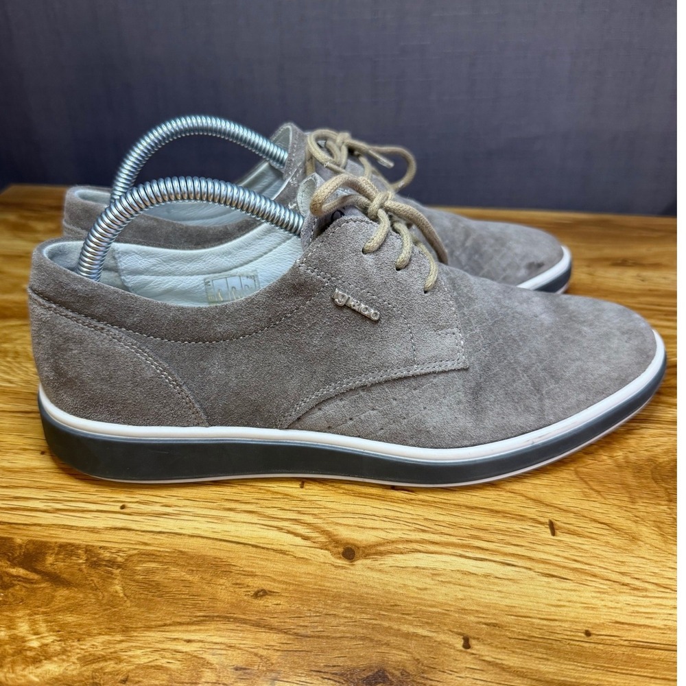 Igi&Co Men's Suede Lace Up Sneakers Grey Made in Italy EU 40 Low Top Shoes